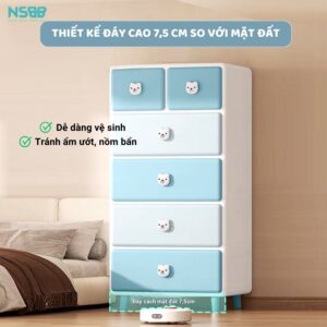 Tủ nhựa cho bé Pakey SK002