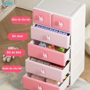 Tủ nhựa cho bé Pakey SK002