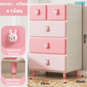 Tủ nhựa cho bé Pakey SK002