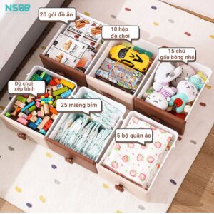 Tủ nhựa cho bé Pakey SK002