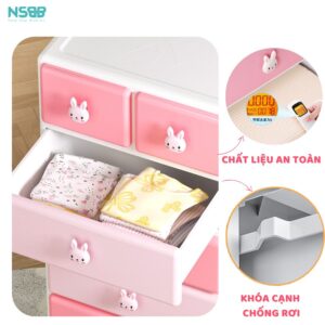Tủ nhựa cho bé Pakey SK002