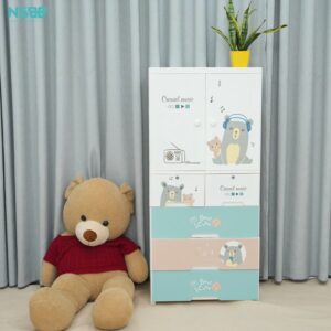 Tủ đựng đồ cho bé mẫu mới, tủ nhựa Pakey SK003