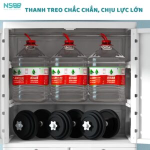 Tủ đựng đồ cho bé mẫu mới, tủ nhựa Pakey SK003