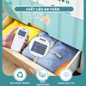 Tủ đựng đồ cho bé mẫu mới, tủ nhựa Pakey SK003