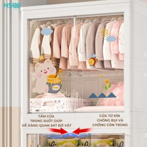 Tủ nhựa cánh trong Pakey SK007