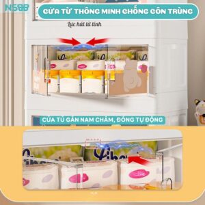 Tủ nhựa cánh trong Pakey SK007