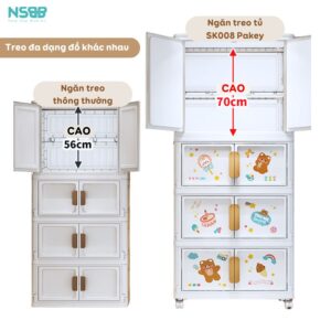 Tủ nhựa cho bé Pakey SK008