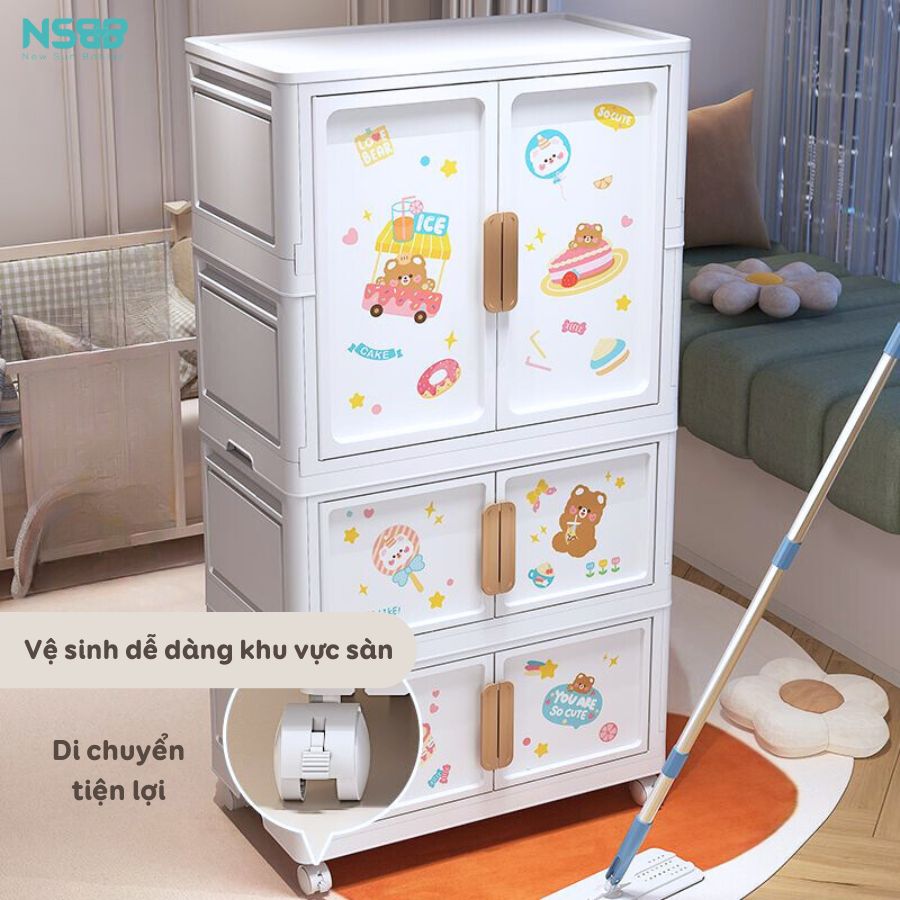 Tủ nhựa cho bé Pakey SK008