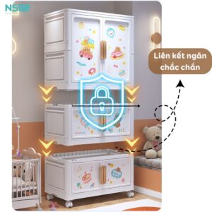 Tủ nhựa cho bé Pakey SK008