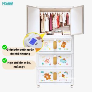 Tủ nhựa cho bé Pakey SK008