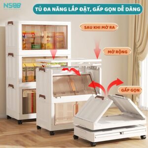 Tủ nhựa gấp gọn cánh trong SK009
