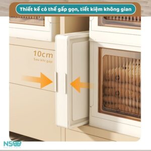 Tủ nhựa gấp gọn cánh trong SK009