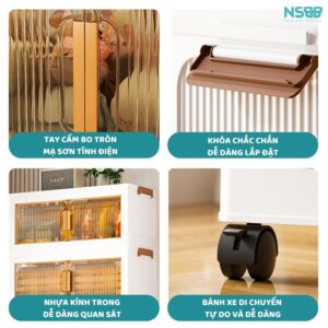 Tủ nhựa gấp gọn cánh trong SK009