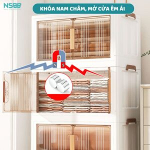 Tủ nhựa gấp gọn cánh trong SK009