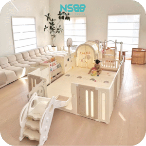 Quây cũi Liên Hoàn Pakey voi 9 tiện ích