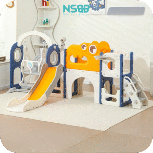 Cầu trượt xích đu Pakey Khủng long LH01