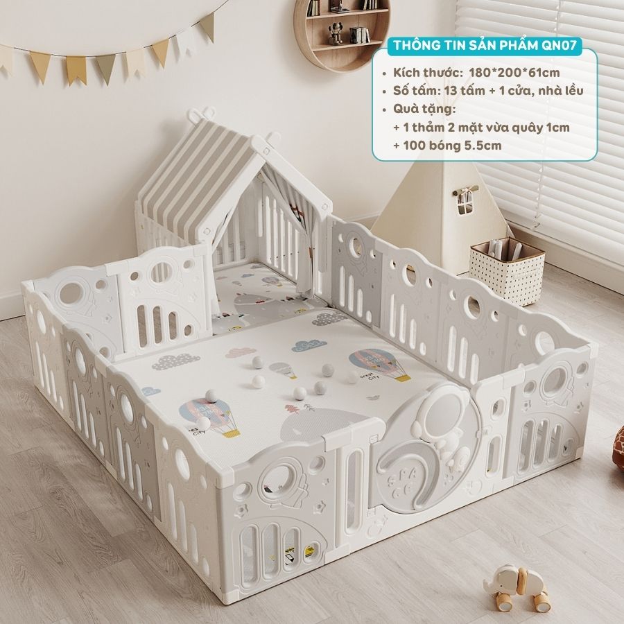 Quây cũi nhựa Pakey Phi hành gia