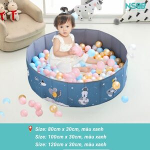 Bể vải có họa tiết kem be hình tròn