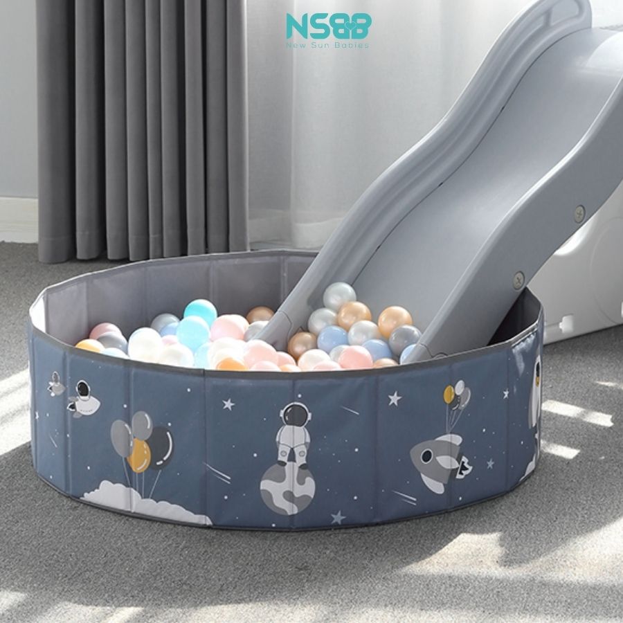 Bể vải có họa tiết kem be hình tròn