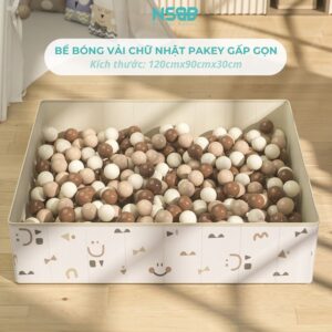 Bể bóng vải cho bé Pakey hình chữ nhật