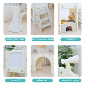 Cầu trượt Pakey lâu đài CS04