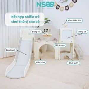 Cầu trượt Pakey lâu đài CS04