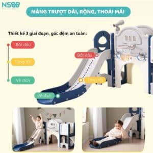 Cầu trượt Pakey lâu đài CS04