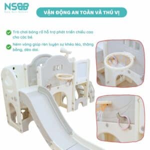 Cầu trượt Pakey lâu đài CS04