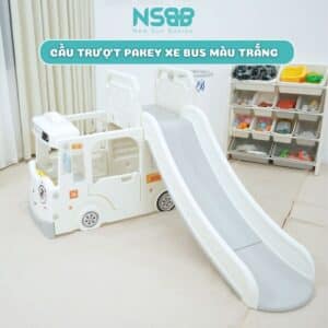 Cầu trượt Pakey xe bus máng dài
