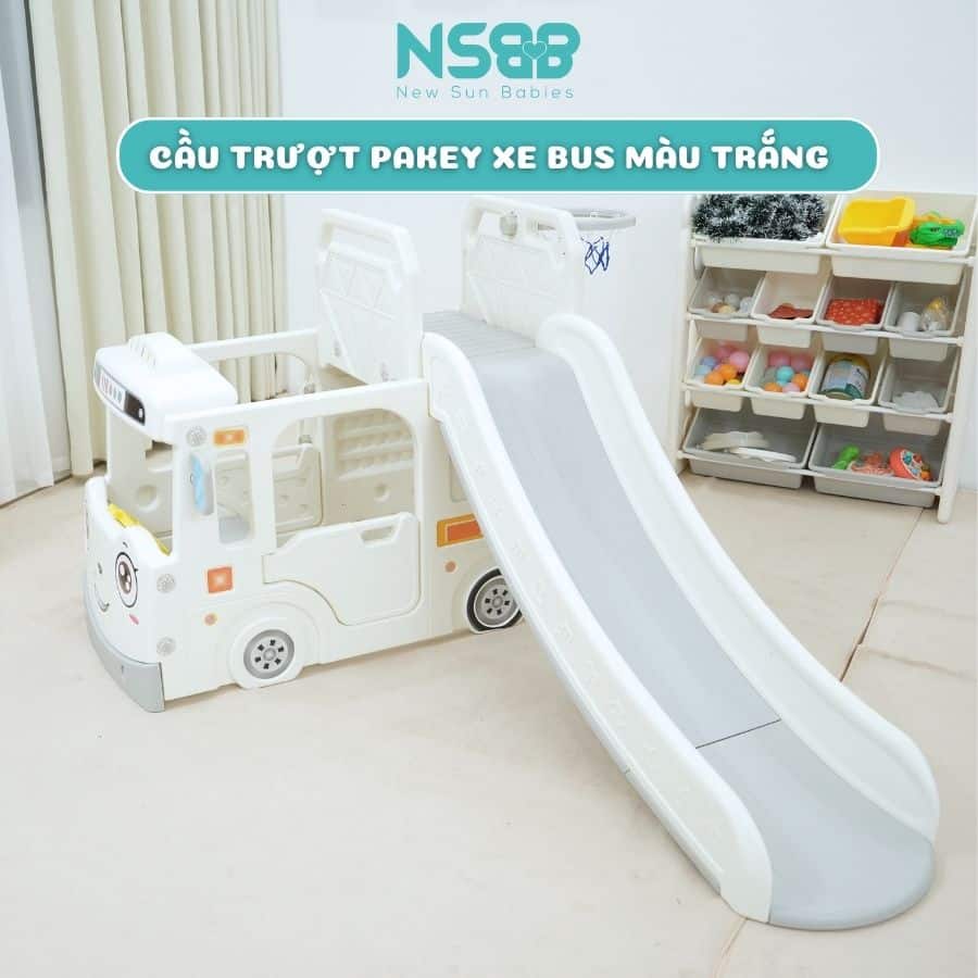 Cầu trượt Pakey xe bus máng dài