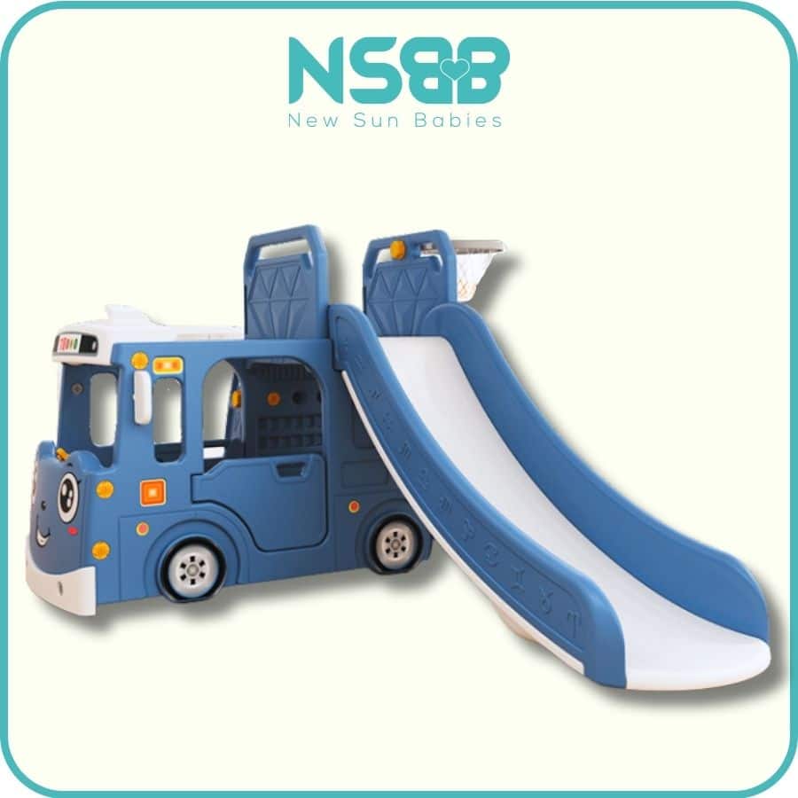 Cầu trượt Pakey xe bus máng dài