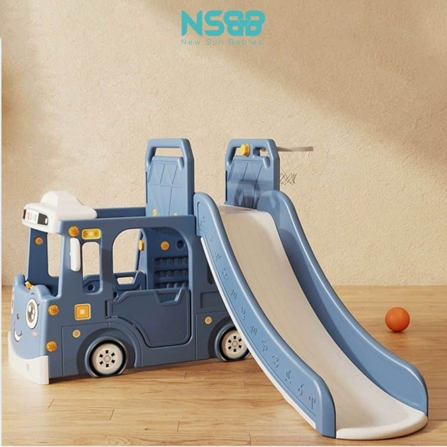 Cầu trượt Pakey xe bus máng dài