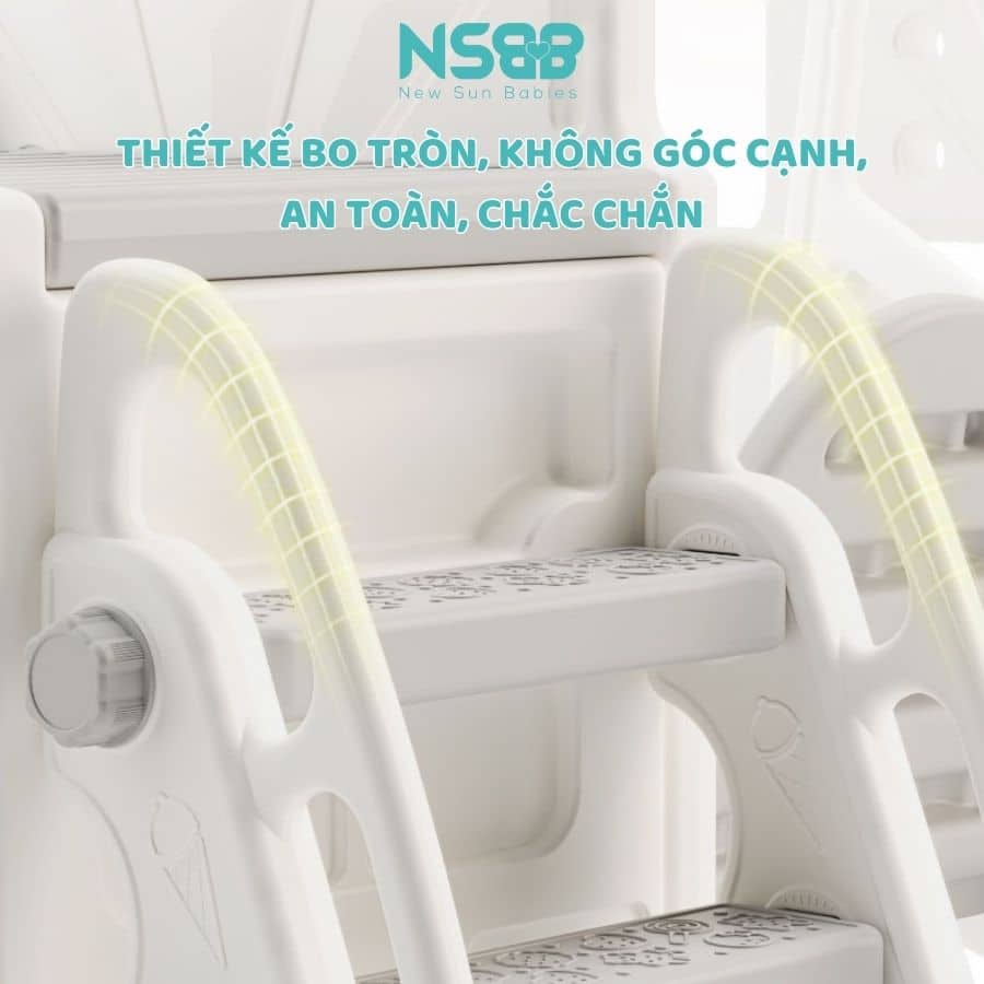 Cầu trượt Pakey xe bus máng dài