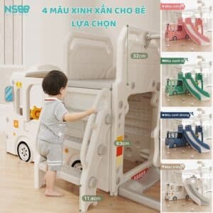 Cầu trượt Pakey xe bus máng dài