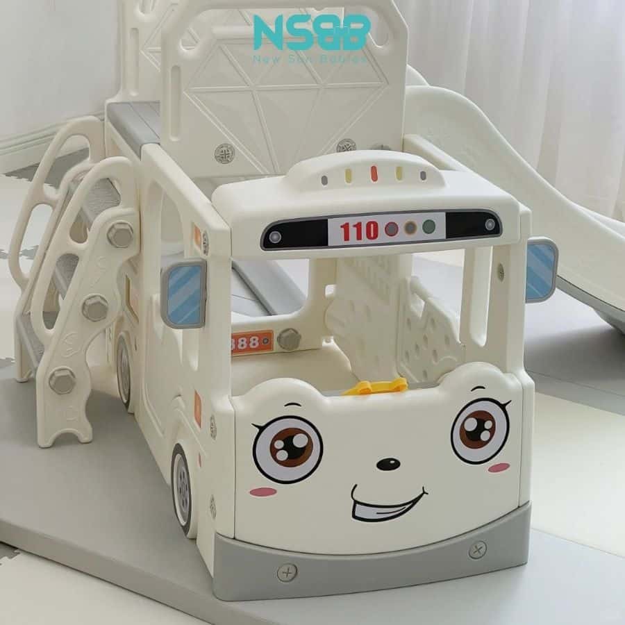 Cầu trượt Pakey xe bus máng dài