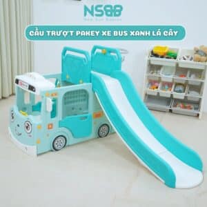 Cầu trượt Pakey xe bus máng dài