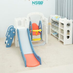 Cầu trượt xích đu lâu đài P-CS07