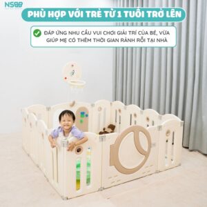 Quây cũi liên hoàn Pakey Moon House 8 tiện ích