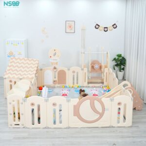 Quây cũi liên hoàn Pakey Moon House 8 tiện ích