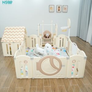 Quây cũi liên hoàn Pakey Moon House 8 tiện ích