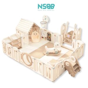 Quây cũi liên hoàn Pakey Moon House 8 tiện ích