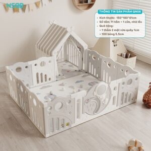 Quây cũi nhựa Pakey Phi hành gia