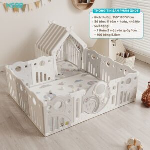 Quây cũi nhựa Pakey Phi hành gia