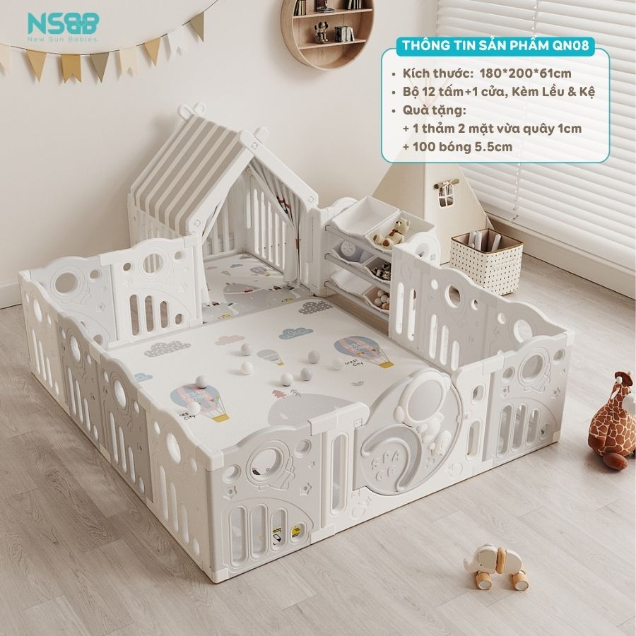 Quây cũi nhựa Pakey Phi hành gia