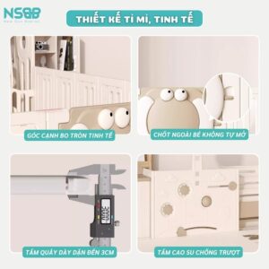 Quây cũi nhựa cho bé Pakey Voi PV01