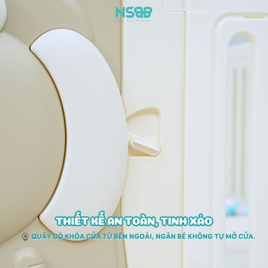 Quây cũi nhựa cho bé Pakey Voi PV01