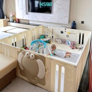 Quây cũi nhựa cho bé Pakey Voi PV01