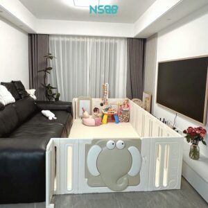 Quây cũi nhựa cho bé Pakey Voi PV01