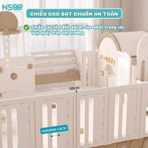 Quây cũi nhựa cho bé Pakey Voi PV01