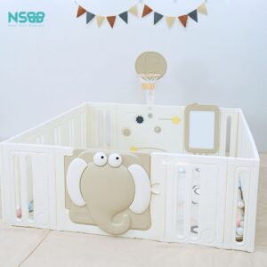 Quây cũi nhựa cho bé Pakey Voi PV01